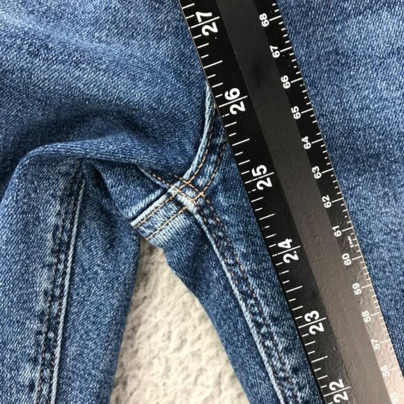 AMERICAN EAGLE Womens Size 00 SHORT Mom Jean Medium Wash Stretch High Rise Jeans - Picture 16 of 16